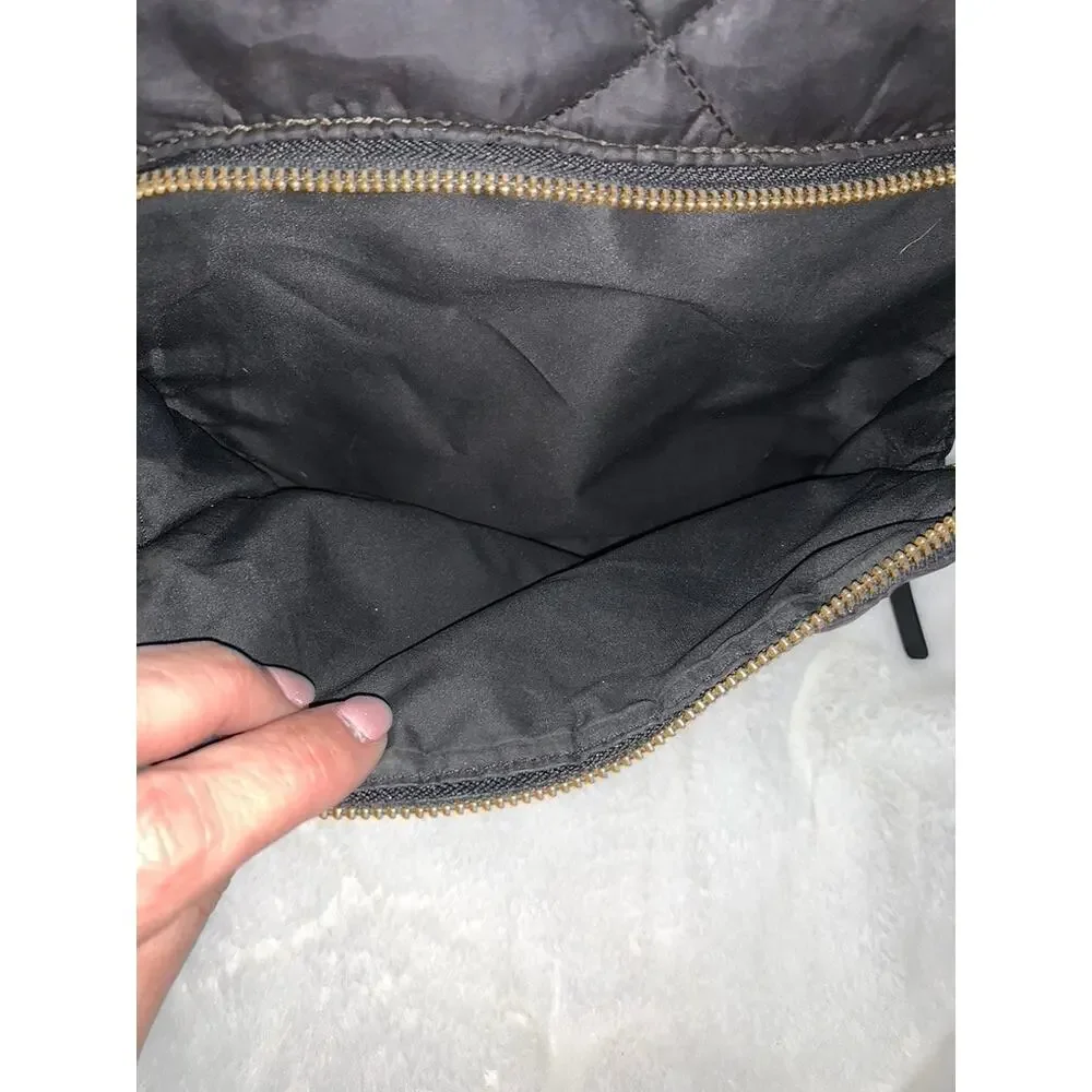 Kate Spade Quilted Nylon Backpack Black Adjustable Straps Women's Bag‎